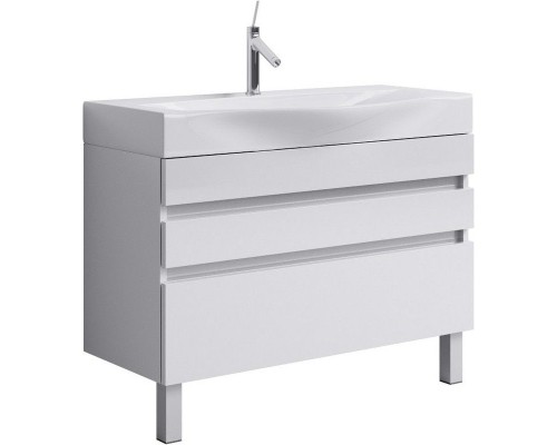 Тумба под раковину Aqwella 5 Stars Бергамо 100 Ber.01.10/n/W Белая