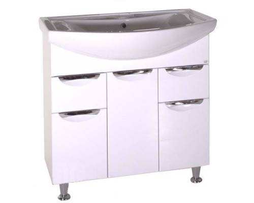 Тумба под раковину АСБ-мебель Мессина 80 9621 Белая