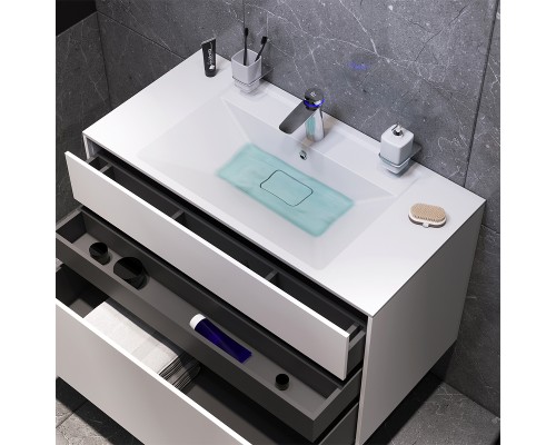 Тумба под раковину AM.PM Inspire V2.0 120 M50AFHX1203EGM подвесная Серая матовая