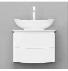 Тумба под раковину Velvex Luna 60 tpLUN.60-21.43 подвесная Белая