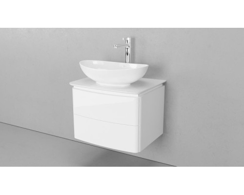 Тумба под раковину Velvex Luna 60 tpLUN.60-21.43 подвесная Белая