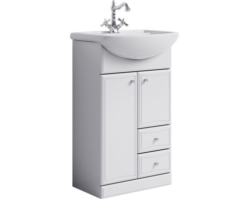 Тумба под раковину Aqwella Барселона 55 Ba.01.05/2 Белая