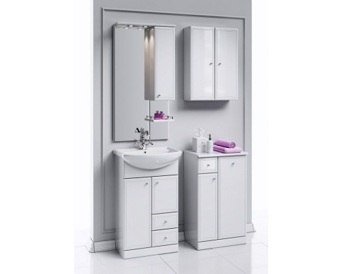 Тумба под раковину Aqwella Барселона 55 Ba.01.05/2 Белая