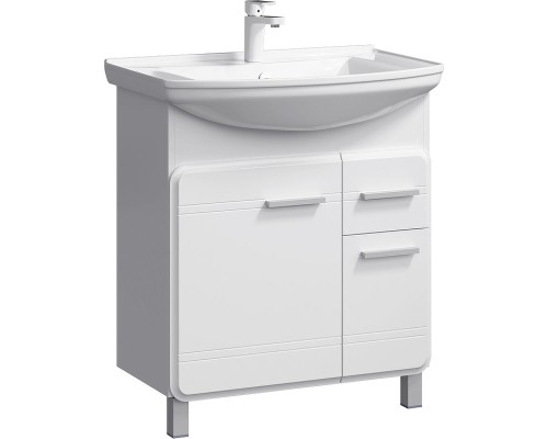 Тумба под раковину Aqwella Корсика 75 Т7м KOR0107 Белая