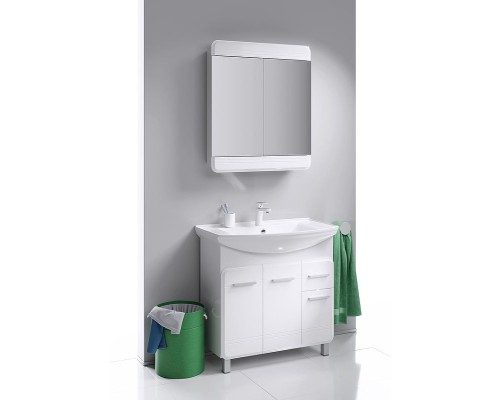 Тумба под раковину Aqwella Корсика 85 Т8м KOR0108 Белая