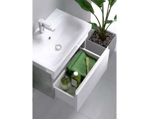 Тумба под раковину Aqwella Smart 60 SRT0106BS подвесная Бетон светлый