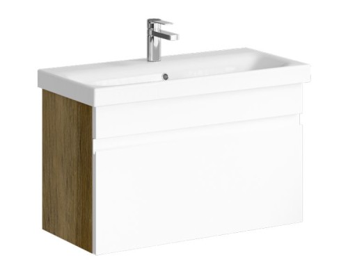 Тумба под раковину Aqwella Smart 80 SRT0108DB подвесная Дуб балтийский