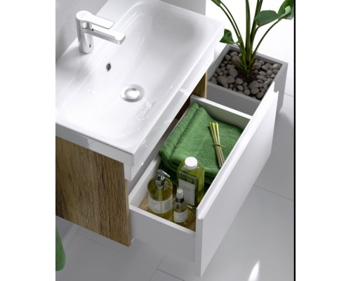 Тумба под раковину Aqwella Smart 80 SRT0108DB подвесная Дуб балтийский