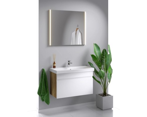 Тумба под раковину Aqwella Smart 80 SRT0108DB подвесная Дуб балтийский