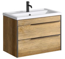 Тумба под раковину Aqwella Fargo 80 FRG0108DB Дуб балтийский