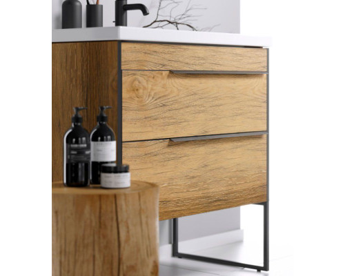 Тумба под раковину Aqwella Fargo 80 FRG0108DB Дуб балтийский