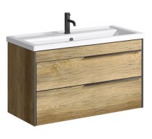 Тумба под раковину Aqwella Fargo 100 FRG0110DB Дуб балтийский