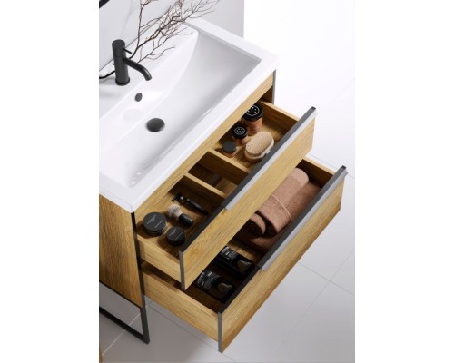 Тумба под раковину Aqwella Fargo 100 FRG0110DB Дуб балтийский