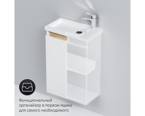 Тумба под раковину AM.PM X-Joy 45 M85AFHX0451WG подвесная Белый глянец