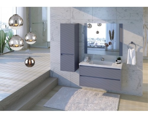 Тумба под раковину Bellezza Лоренцо 100 4639117270363 подвесная Серебро