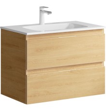 Тумба под раковину Aqwella Accent 75 ACC0175DZ подвесная Дуб золотой