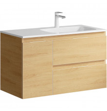 Тумба под раковину Aqwella Accent 90 R ACC0109RDZ подвесная Дуб золотой