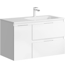 Тумба под раковину Aqwella Accent 90 R ACC0109RW подвесная Белая