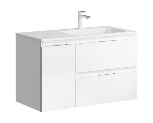 Тумба под раковину Aqwella Accent 90 R ACC0109RW подвесная Белая