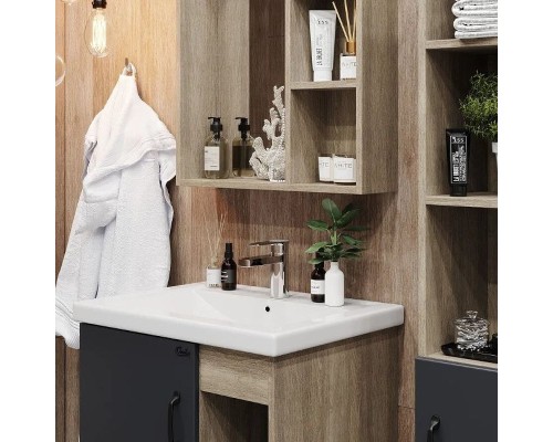 Тумба под раковину Onika Тимбер 60.01 106116 Серый матовый Дуб сонома