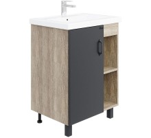 Тумба под раковину Onika Тимбер 60.01 106116 Серый матовый Дуб сонома