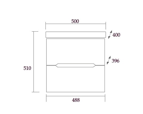 Тумба под раковину Onika Айленд 50.13 105021 подвесная Белая