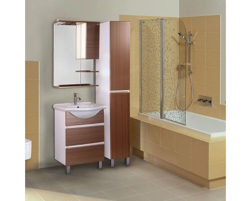 Тумба под раковину Onika Элита 60.13 106122 Штрокс коричневый Белый