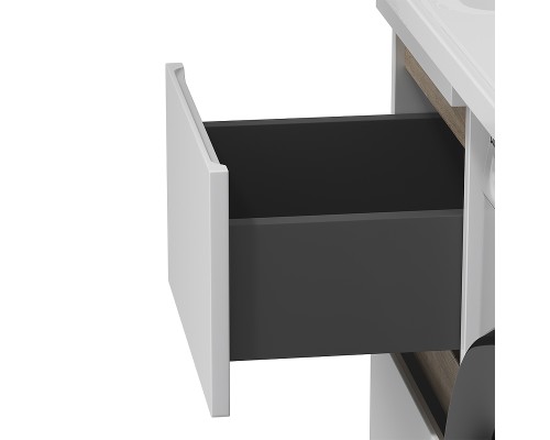 Тумба под раковину AM.PM X-Joy 40 M85AFSX0402WG Белый глянец Светлое дерево