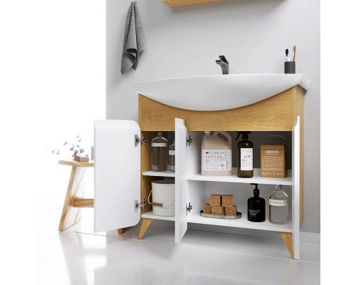 Тумба под раковину Aqwella Basic 105 BAS0110DZ Дуб золотой