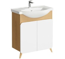 Тумба под раковину Aqwella Basic 75 BAS0107DZ Дуб золотой