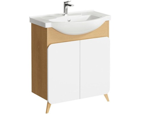 Тумба под раковину Aqwella Basic 75 BAS0107DZ Дуб золотой