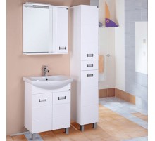 Тумба под раковину Onika Балтика 70 с корзиной для белья Белая