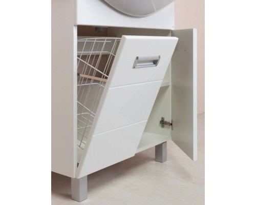 Тумба под раковину Onika Балтика 70 с корзиной для белья Белая