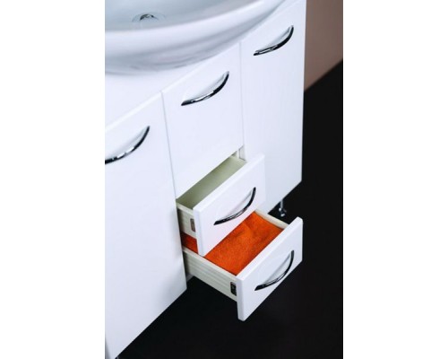 Тумба под раковину Onika Моника 75 с корзиной Белая