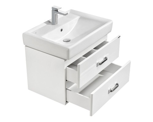 Тумба под раковину Aquaton Америна 67 1A137601AM010 подвесная Белая глянцевая