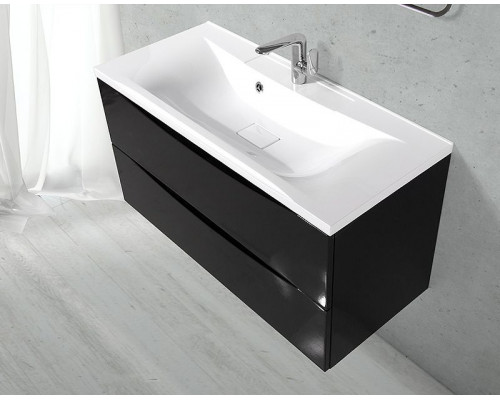Тумба под раковину BelBagno Marino 100 MARINO-1000-2C-SO-NL-P подвесная Nero Lucido