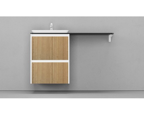 Тумба под раковину Velvex Klaufs 56 tpKLA.56.50.2Y-617.216 подвесная Шатанэ Белая