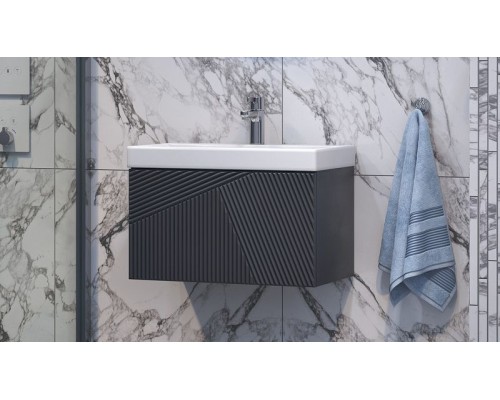 Тумба под раковину Velvex Edge 60 tpEDG.60.1Y-231 подвесная Графит