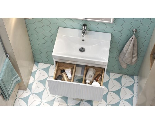 Тумба под раковину Velvex Compo 60 tpCOM.60.1Y-21 подвесная Белая