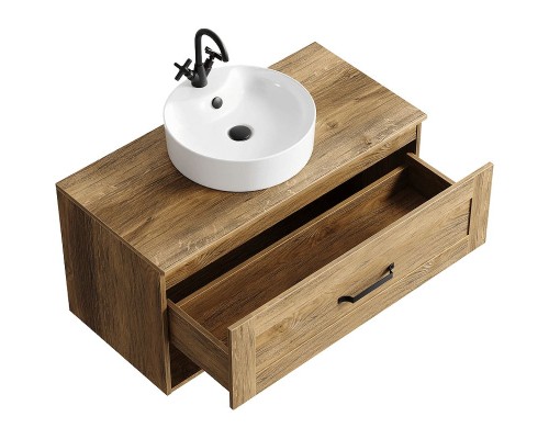 Тумба под раковину Aqwella Craft 100 CRF0110DB подвесная Дуб балтийский