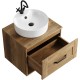 Тумба под раковину Aqwella Craft 60 CRF0106DB подвесная Дуб балтийский