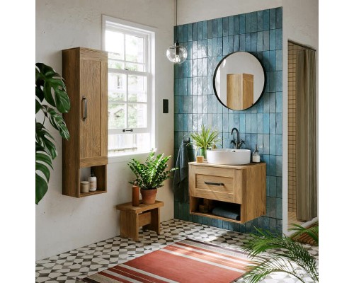 Тумба под раковину Aqwella Craft 60 CRF0106DB подвесная Дуб балтийский