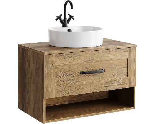Тумба под раковину Aqwella Craft 80 CRF0108DB подвесная Дуб балтийский