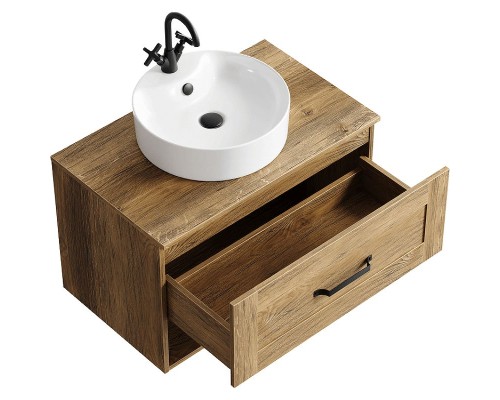 Тумба под раковину Aqwella Craft 80 CRF0108DB подвесная Дуб балтийский