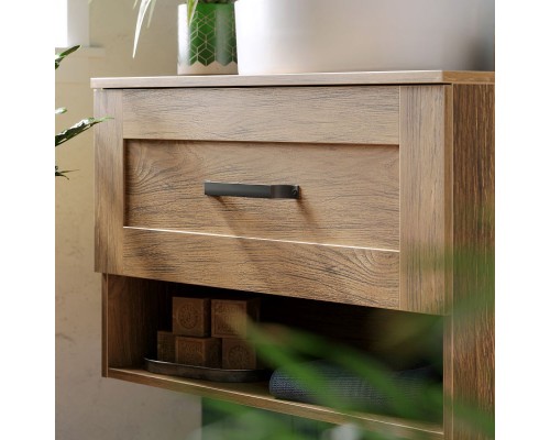 Тумба под раковину Aqwella Craft 80 CRF0108DB подвесная Дуб балтийский