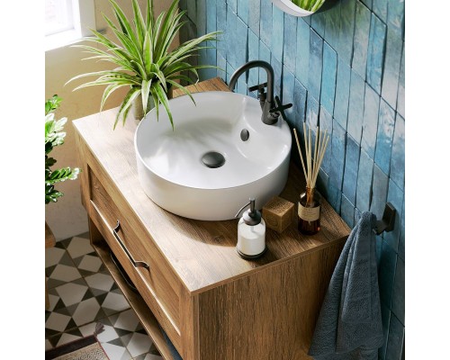 Тумба под раковину Aqwella Craft 80 CRF0108DB подвесная Дуб балтийский