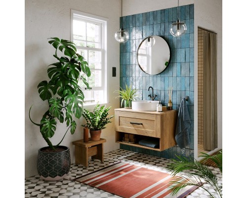 Тумба под раковину Aqwella Craft 80 CRF0108DB подвесная Дуб балтийский