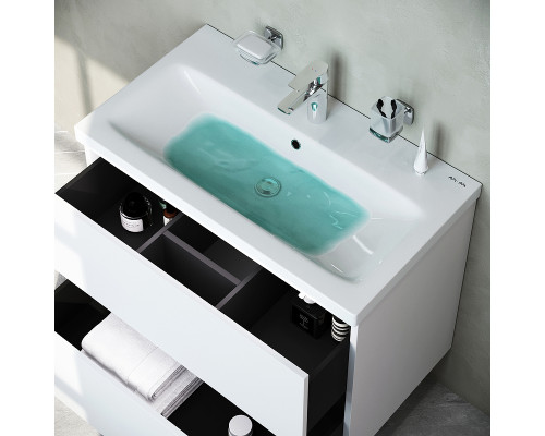 Тумба под раковину AM.PM Gem 75 2 M90FHX07522WG подвесная Белая