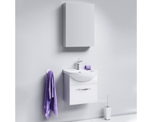 Тумба под раковину Aqwella Аллегро 50 Agr.01.05/1 подвесная Белая