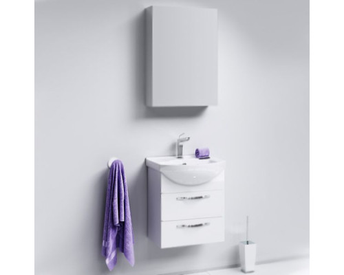Тумба под раковину Aqwella Аллегро 50 Agr.01.05/2 подвесная Белая